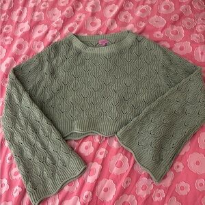 Sage green  Knit Women's Sweater